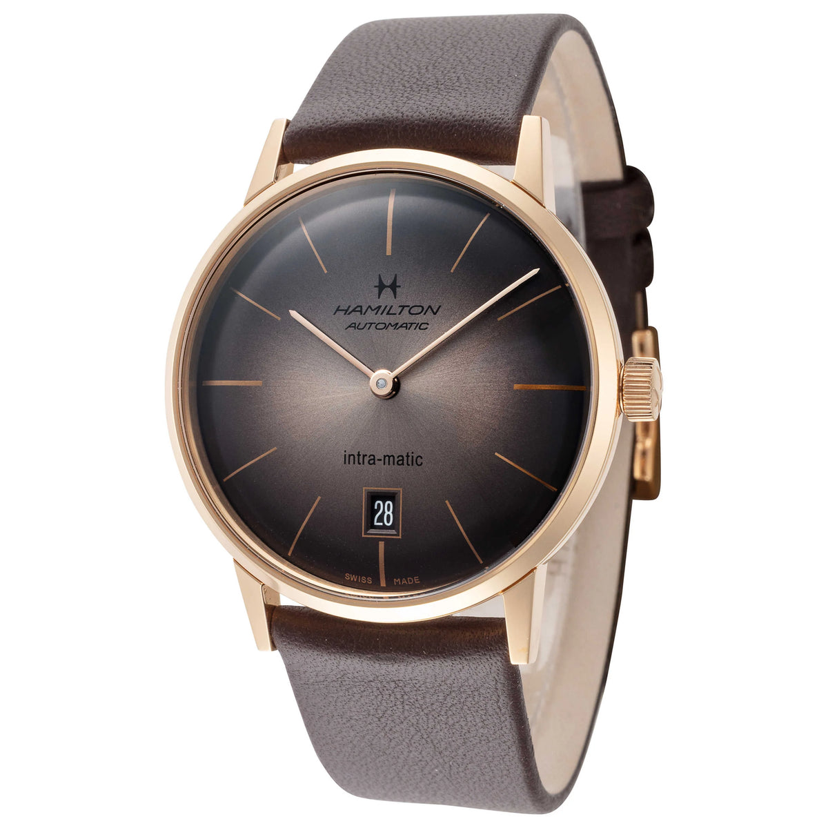 Hamilton American Classic Intra-Matic 38mm Brown Dial H38465501