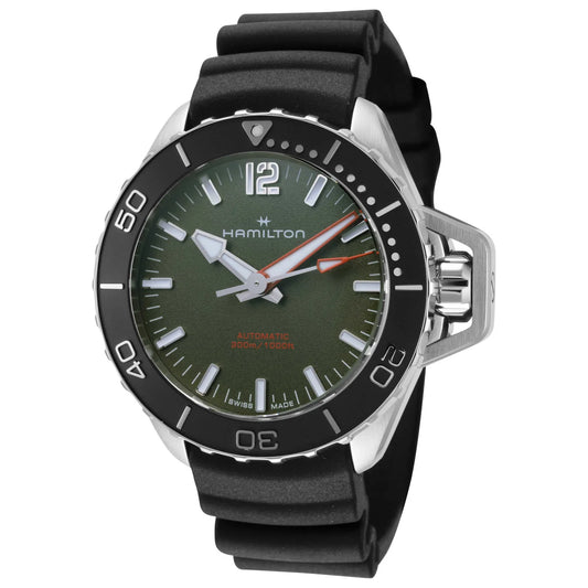 Khaki Navy Frogman 41mm Green Dial H77455360