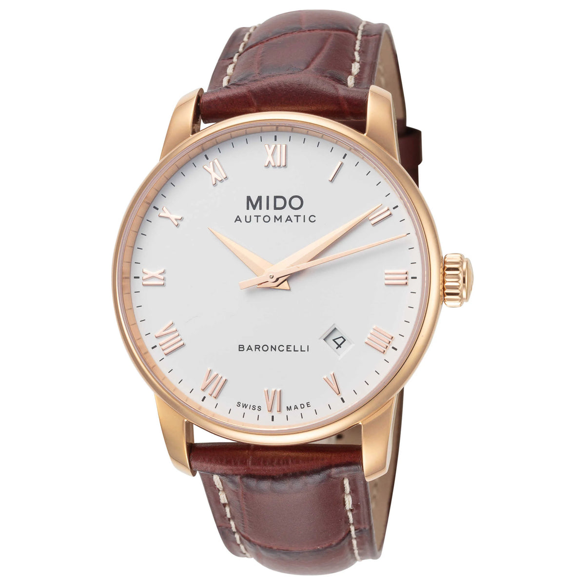 Mido Baroncelli II 38mm Silver Dial M86002268